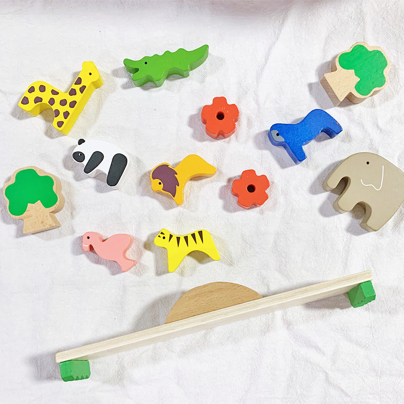 Wooden Animal Balance Toy for Screen-Free Playtime