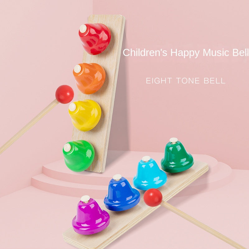 Wooden Musical Bell Toy for Screen-Free Learning at Home
