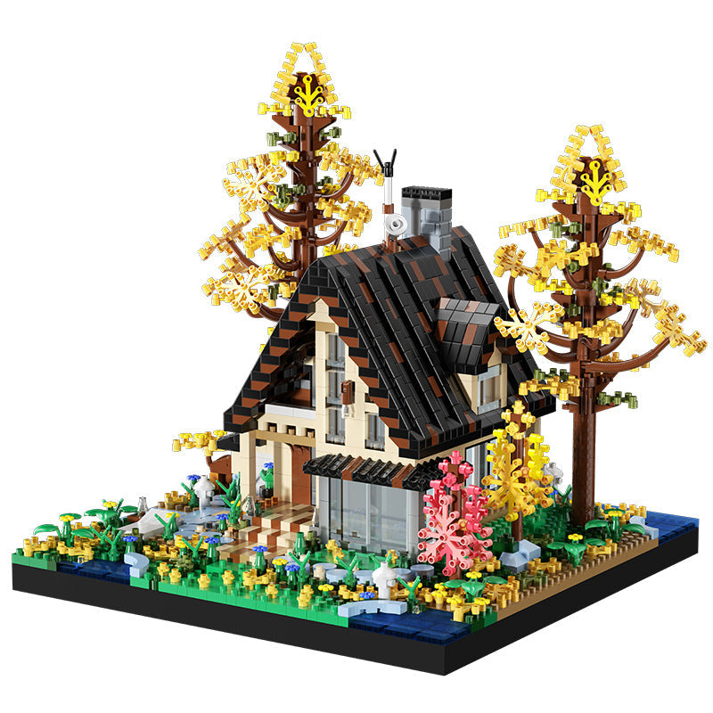 Miniature House Building Blocks for Screen-Free Fun