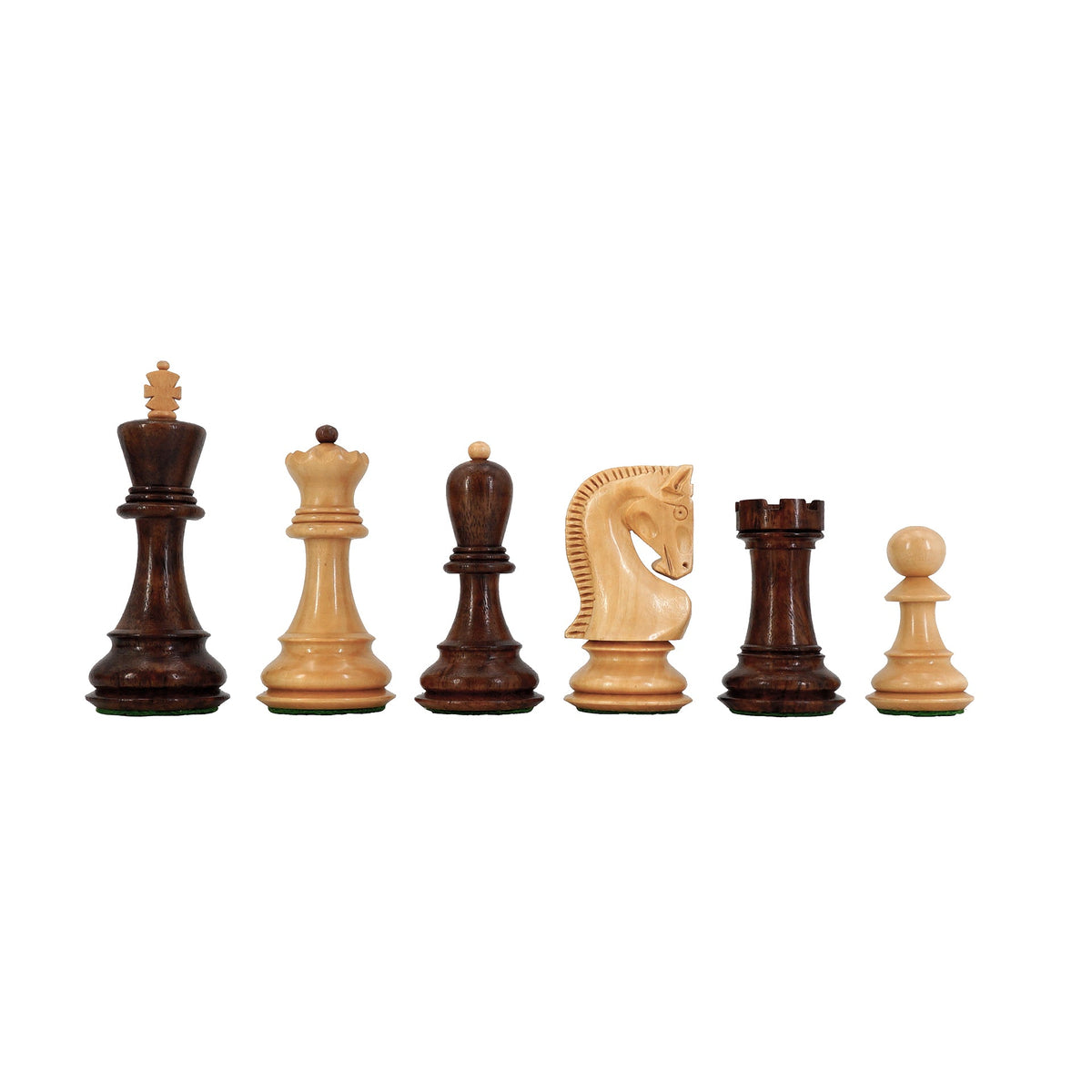 Wooden Chess Set With Elegant Felt-Lined Storage Box