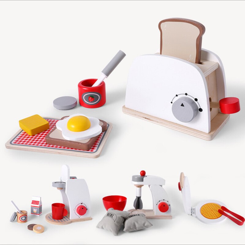 Wooden Pretend Kitchen Set for Screen-Free Learning