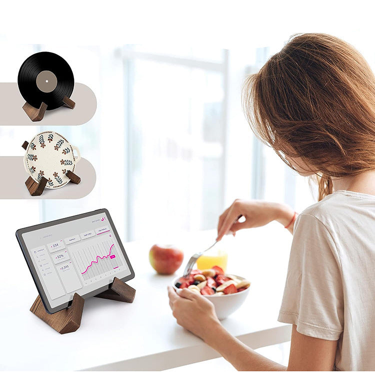 Wooden Recipe Rack Stand for Hands-Free Cooking & Display