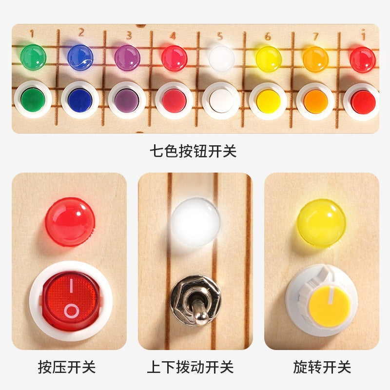 Wooden Musical Busy Board for Screen-Free Learning