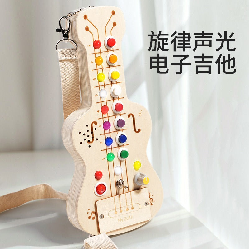 Wooden Musical Busy Board for Screen-Free Learning