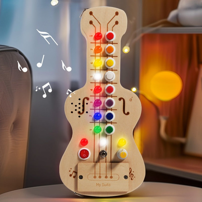 Wooden Musical Busy Board for Screen-Free Learning