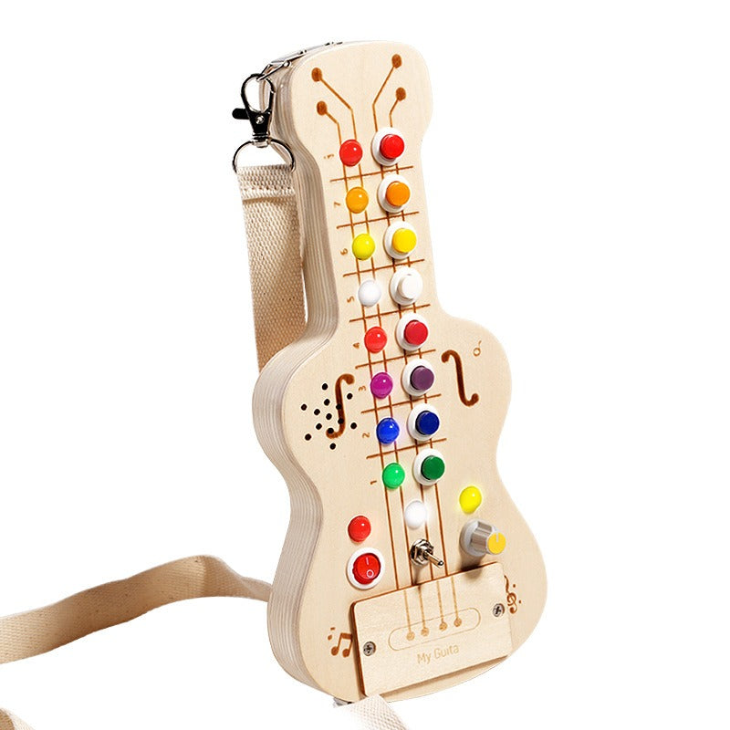 Wooden Musical Busy Board for Screen-Free Learning