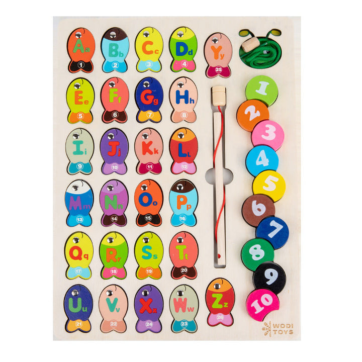 Magnetic Alphabet Fishing Puzzle for Early Learning