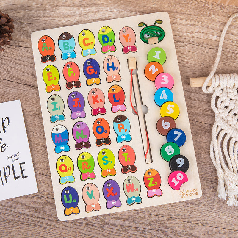 Magnetic Alphabet Fishing Puzzle for Early Learning