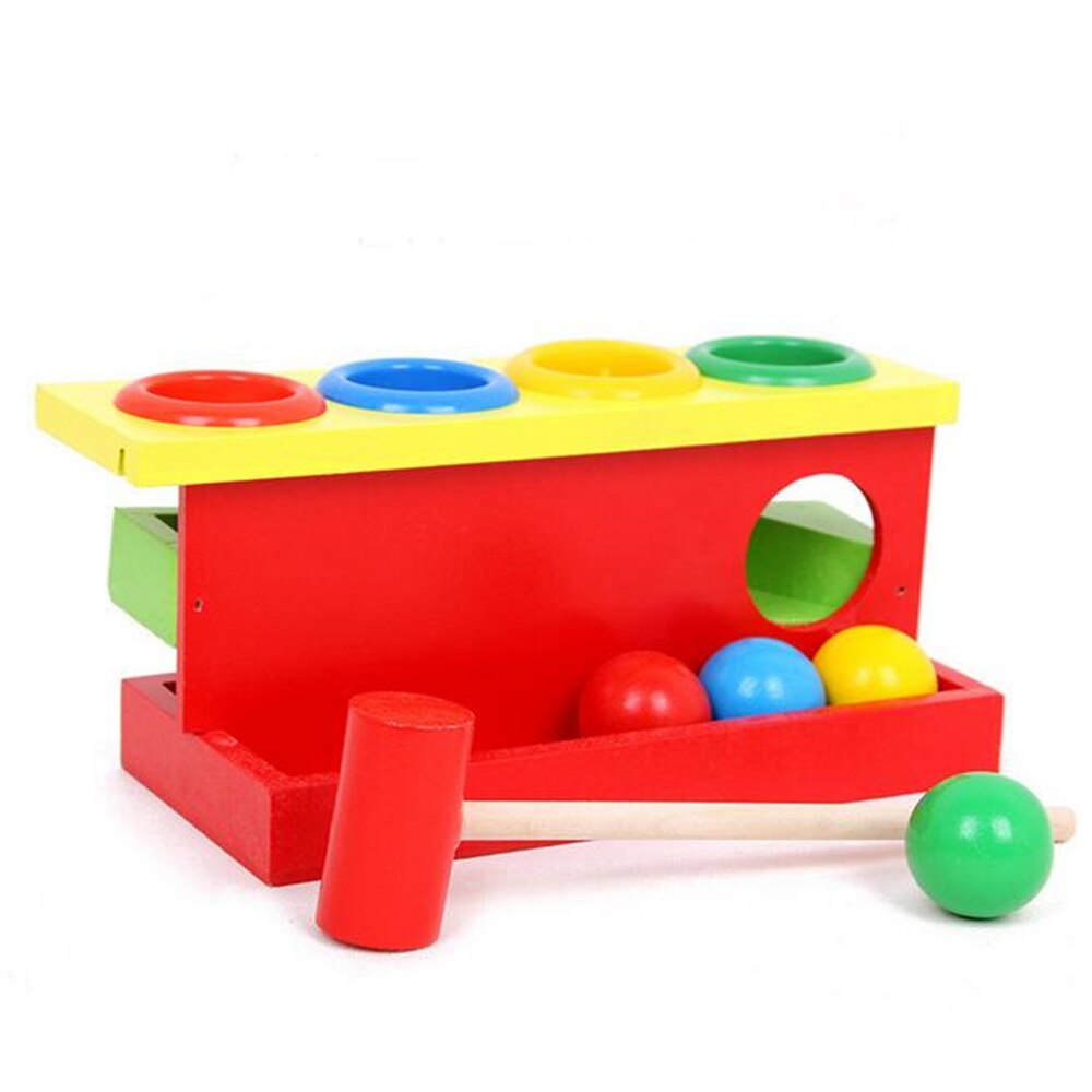 Wooden Color Matching Hammer Toy for Toddler Learning