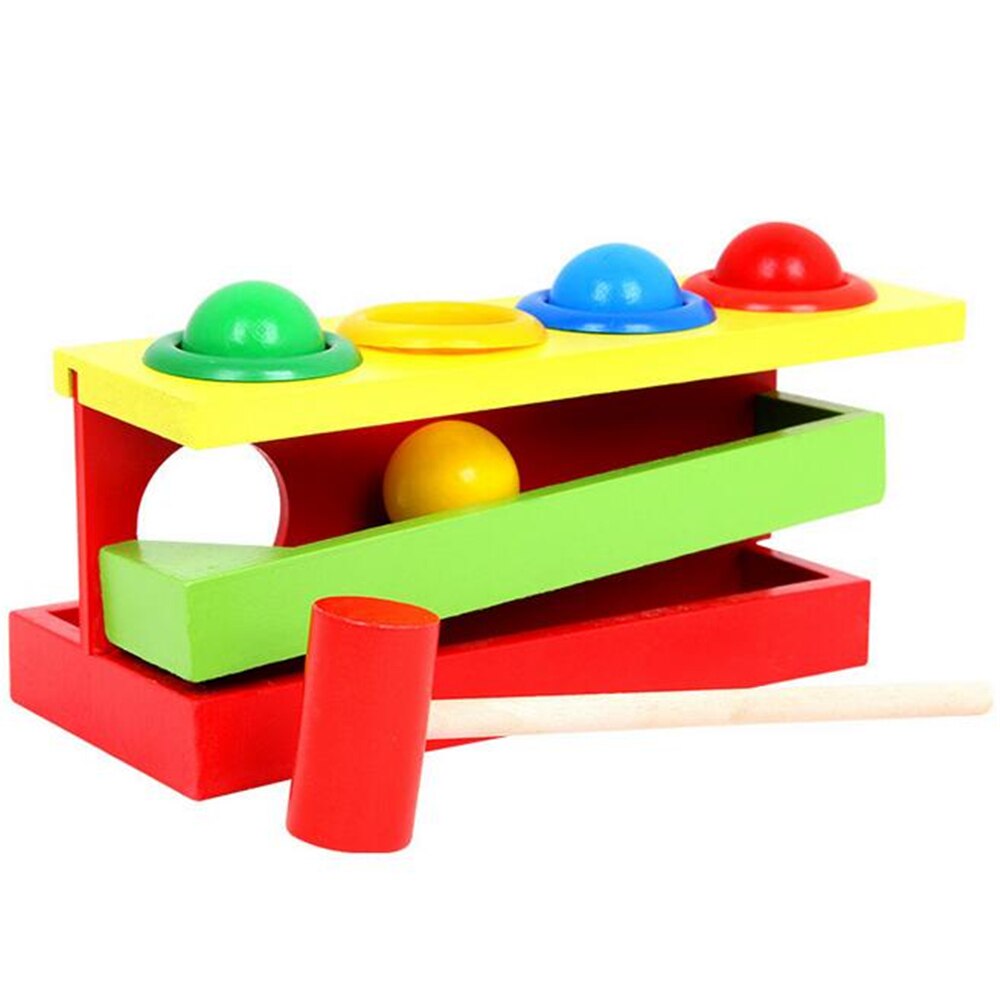 Wooden Color Matching Hammer Toy for Toddler Learning