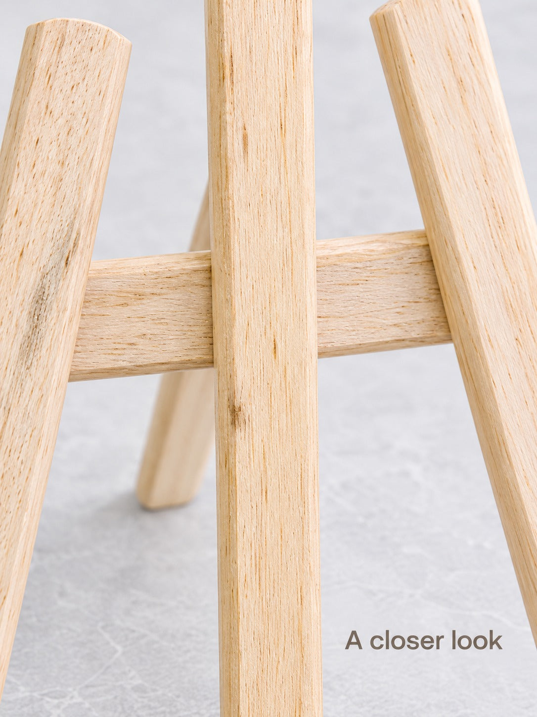 Wooden Mini Phone Stand Easel for Hands-Free Desk Viewing