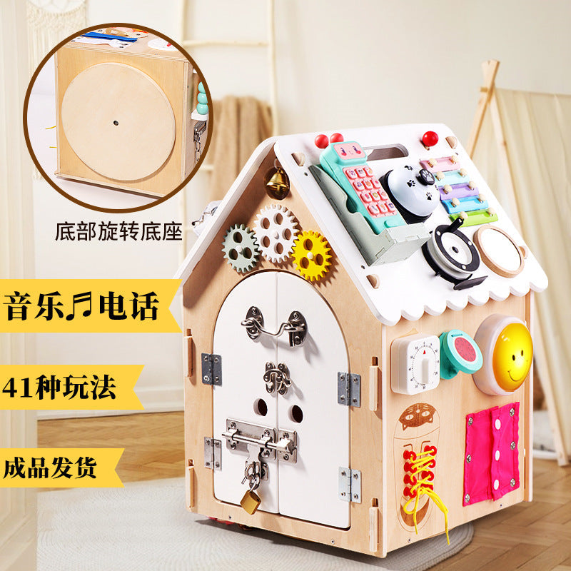 Montessori Busy House Toy for Hands-On Learning Play