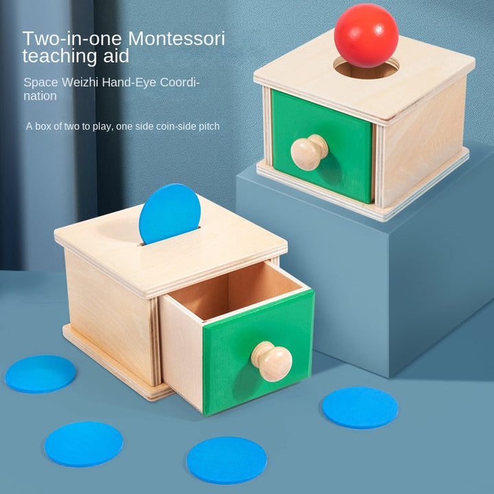 Montessori Wooden Toy Box for Hand-Eye Coordination