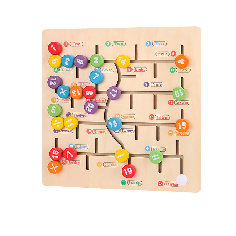Wooden Letter Puzzle Maze for Screen-Free Learning