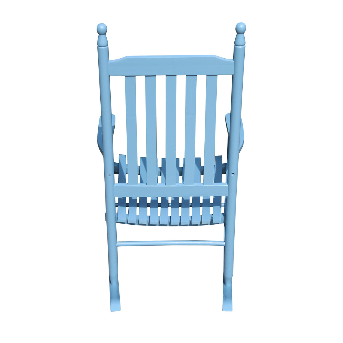 Powder Blue Wooden Porch Rocking Chair for Classic Comfort