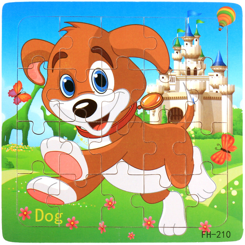 Wooden Animal Puzzles for Hands-On Early Learning