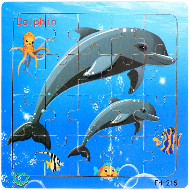 Wooden Animal Puzzles for Hands-On Early Learning