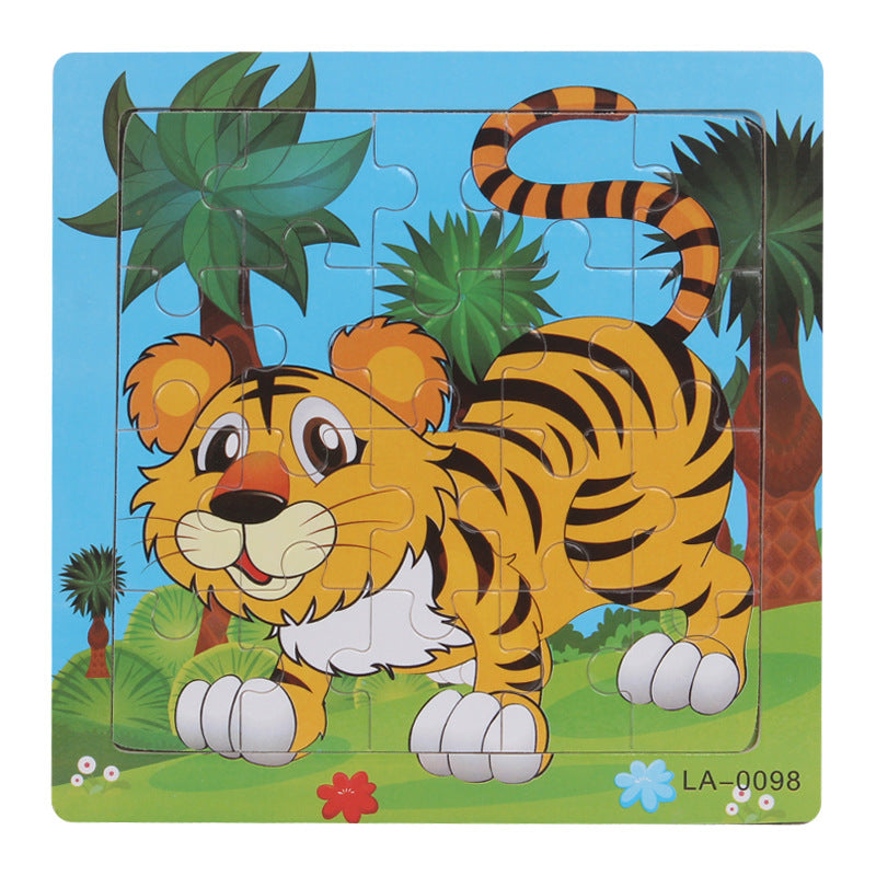 Wooden Animal Puzzles for Hands-On Early Learning