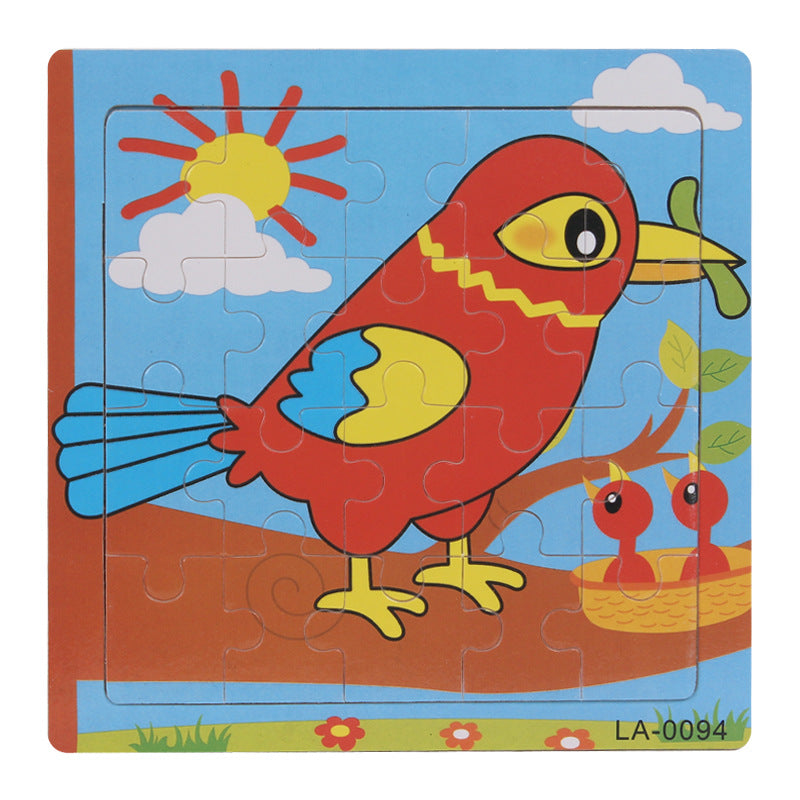 Wooden Animal Puzzles for Hands-On Early Learning