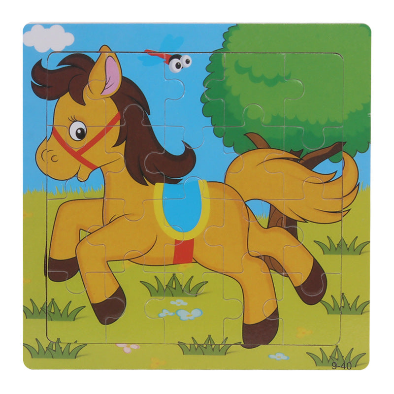 Wooden Animal Puzzles for Hands-On Early Learning