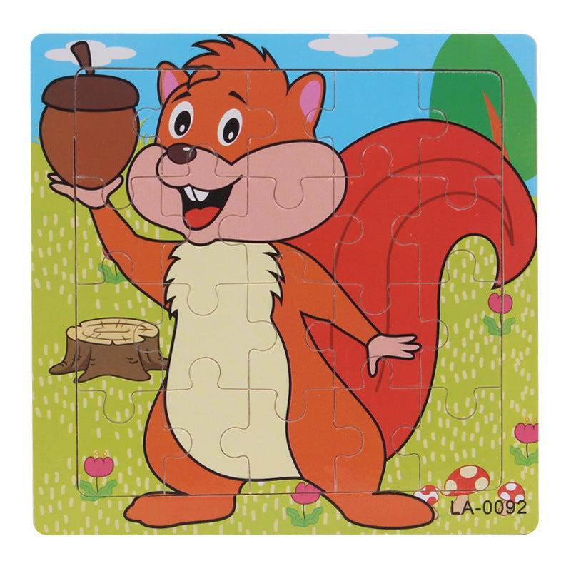 Wooden Animal Puzzles for Hands-On Early Learning