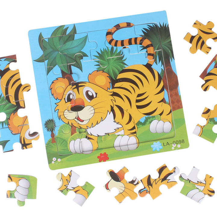 Wooden Animal Puzzles for Hands-On Early Learning
