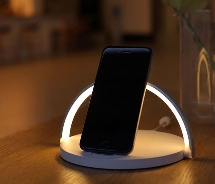 Qi Wireless Charging Night Light Lamp for Nightstand