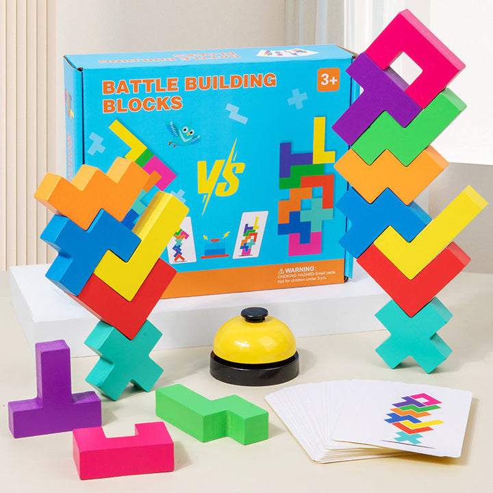 Wooden Building Blocks for Screen-Free Family Play