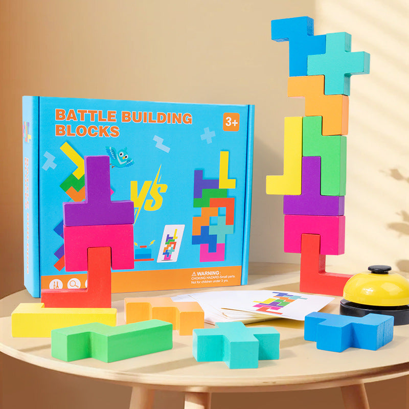 Wooden Building Blocks for Screen-Free Family Play