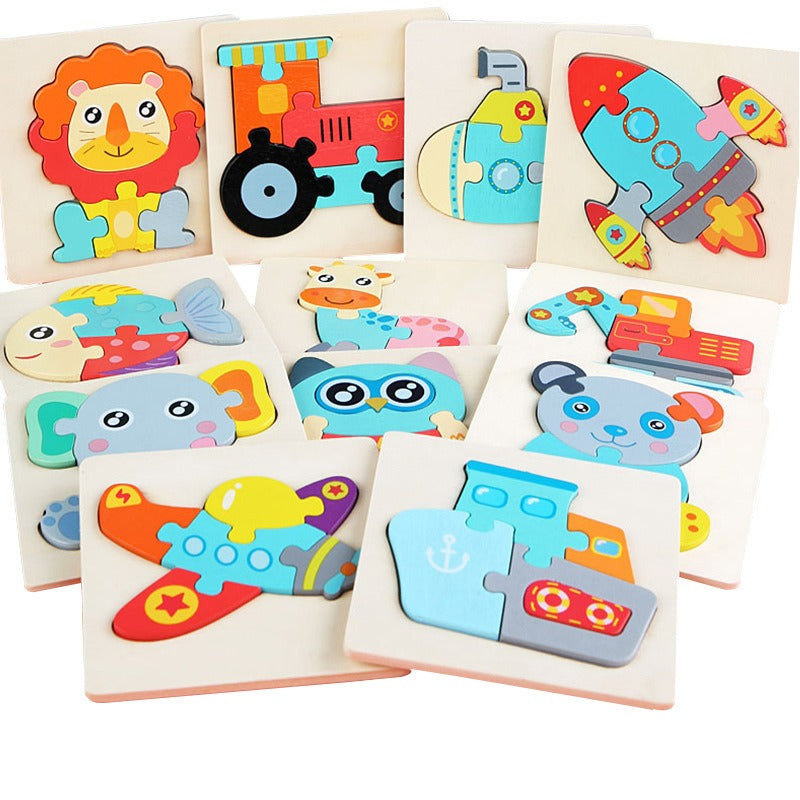 Wooden Toddler Puzzles for Hands-On Early Learning