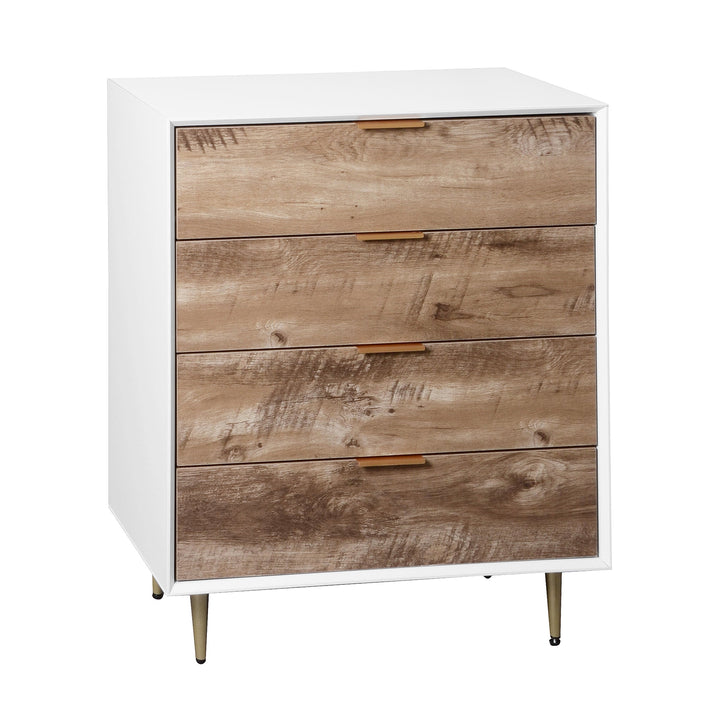Tall 4 Drawer Dresser: Anti-Tip Storage with Metal Legs