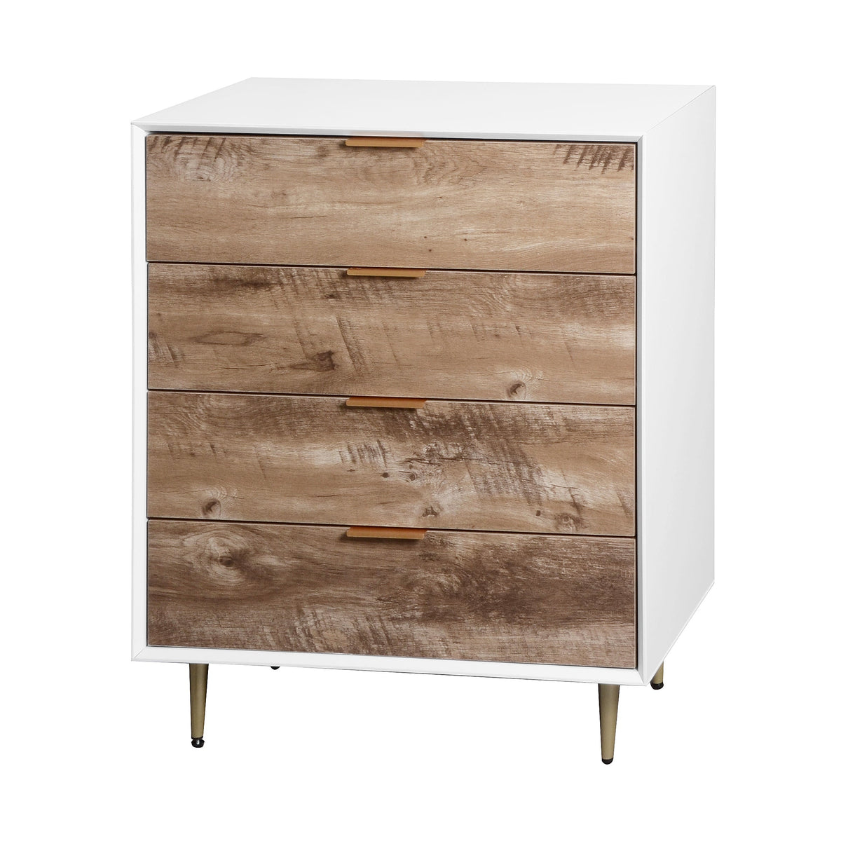 Tall 4 Drawer Dresser: Anti-Tip Storage with Metal Legs