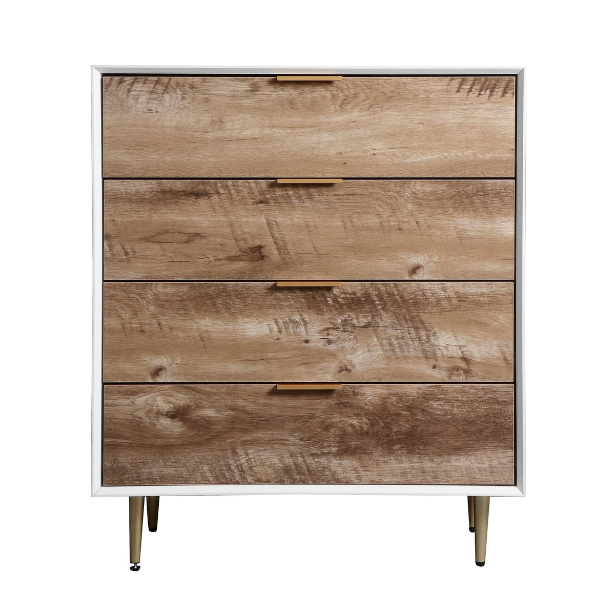 Tall 4 Drawer Dresser: Anti-Tip Storage with Metal Legs