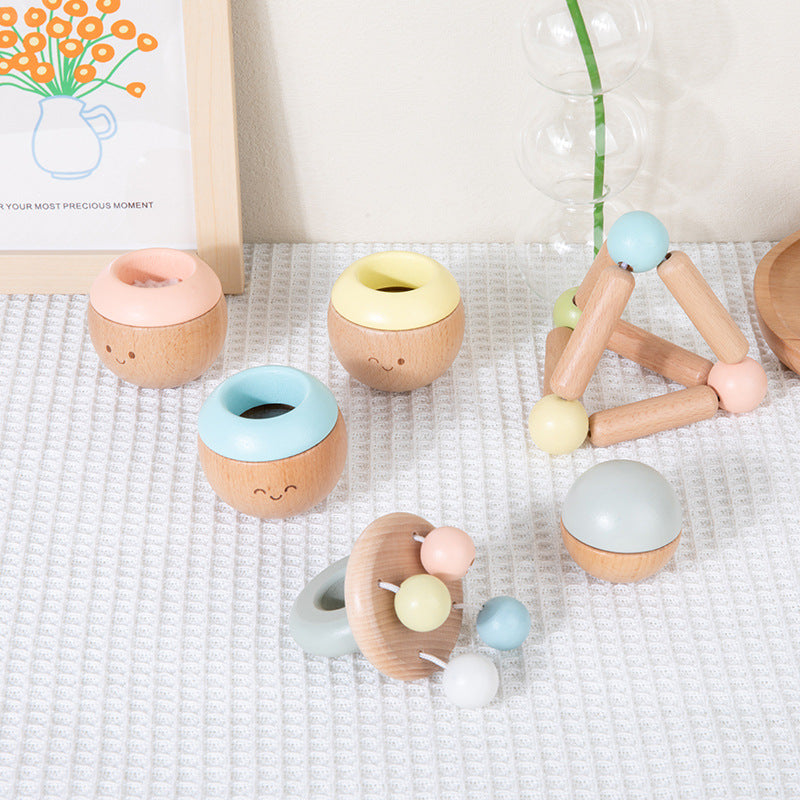 Wooden Sensory Toys for Baby Grasping & Coordination
