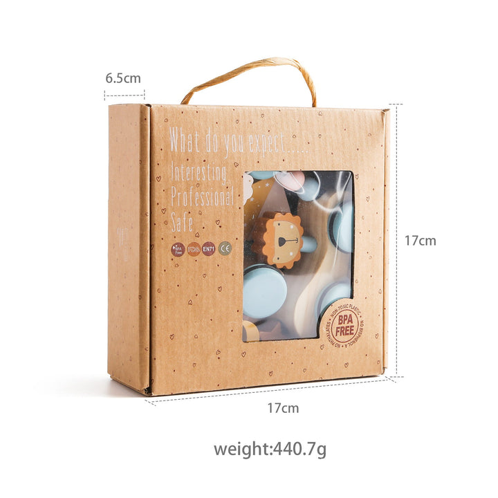 Wooden Pull-Along Train Toy for Screen-Free Learning