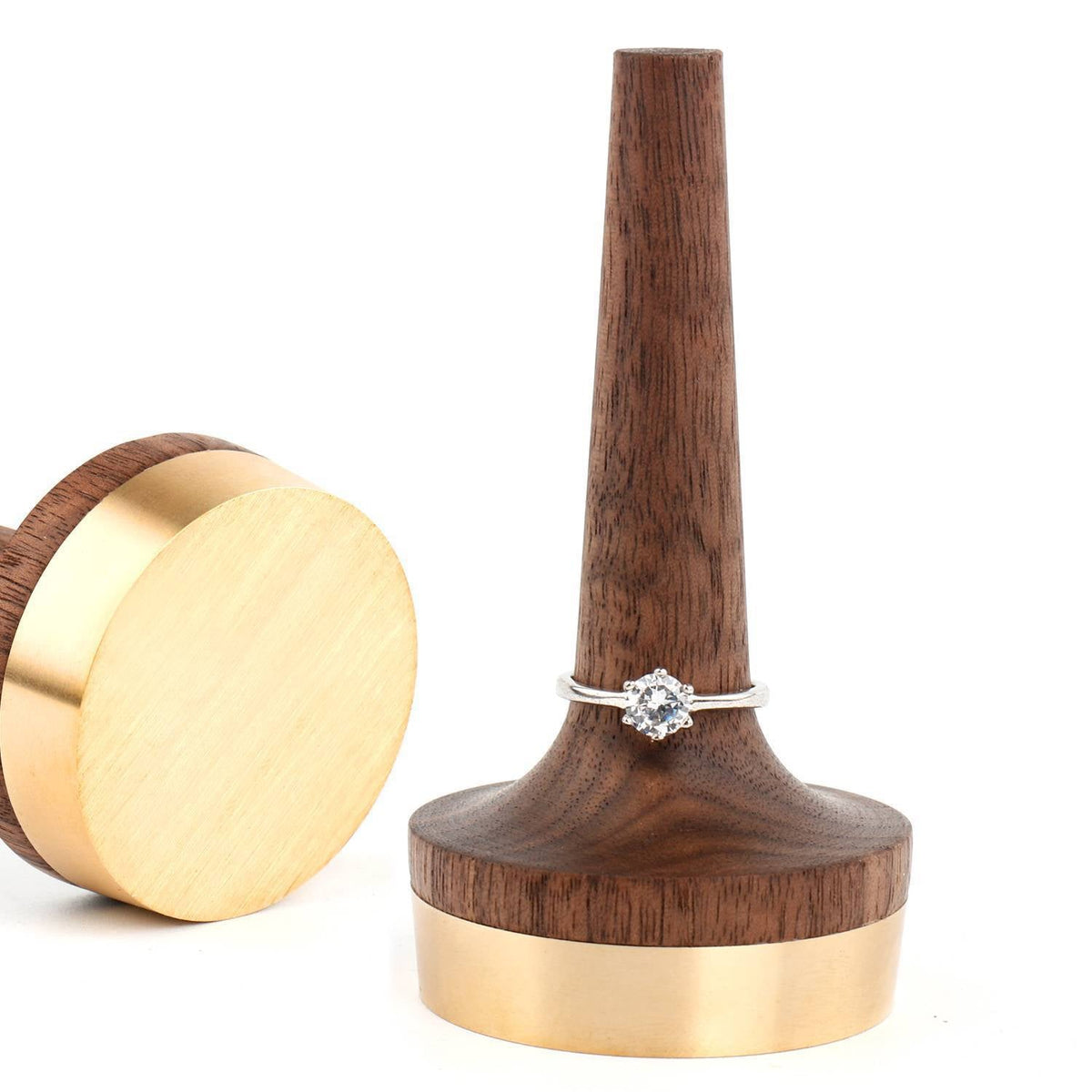 Wooden Ring Display Stand for Elegant Organization
