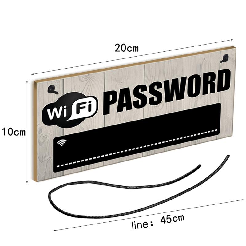 Wooden WiFi Password Sign for Easy Guest Access Decor