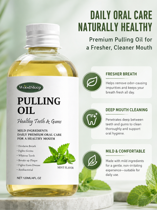 Oil Pulling Mouthwash – Naturally Fresher Breath & Whiter