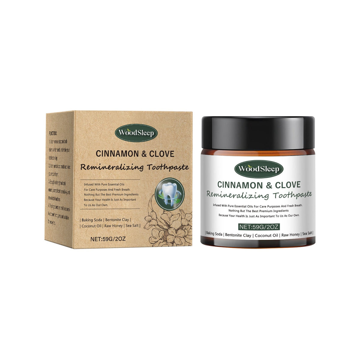Bentonite Toothpaste for Gentle Whitening & Enamel Care