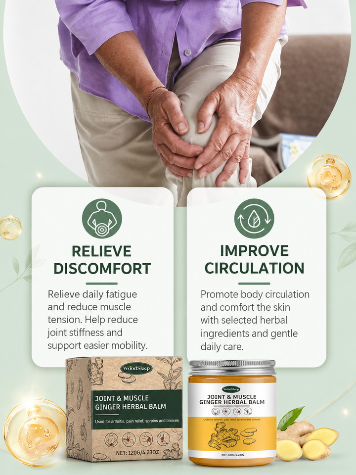 Ginger Joint Care Cream — Natural Relief for Aching Knees