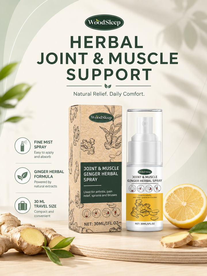 Ginger Joint Pain Relief Spray — Fast-Acting Herbal Mist