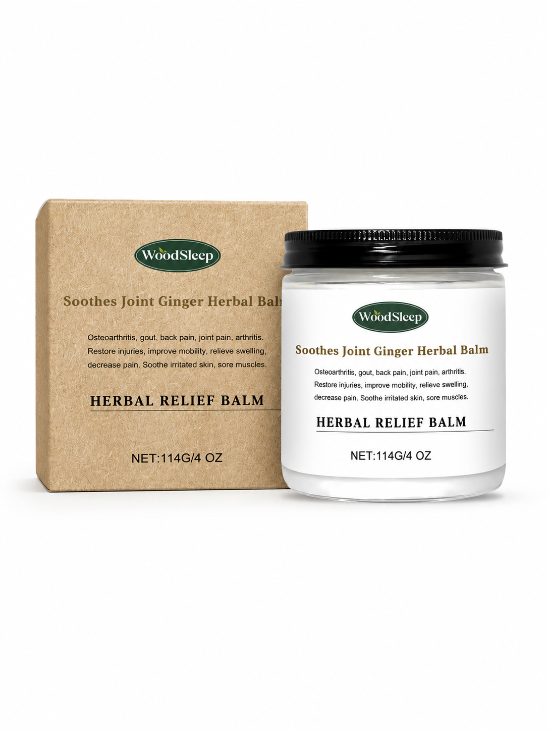 Herbal Joint Relief Balm — Soothing Ginger Cream for Pain