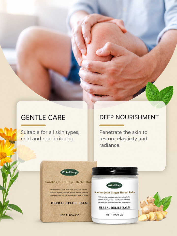 Herbal Joint Relief Balm — Soothing Ginger Cream for Pain