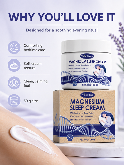 Magnesium Sleep Cream — Relax Muscles & Restore Skin Overnight