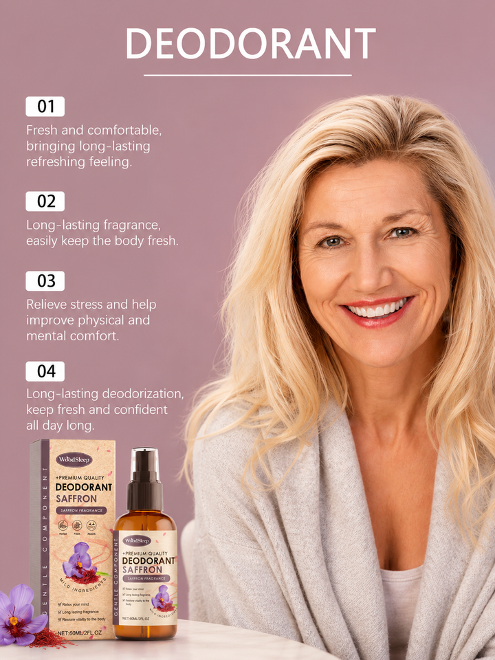 Saffron Deodorant Spray — Calming Long-Lasting Freshness