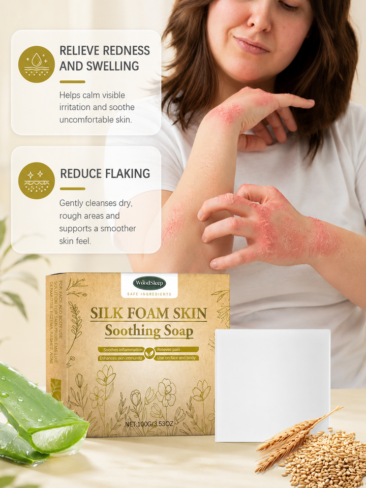 Moisturising Soap Bar for Sensitive Skin — Silk, Aloe & Oat