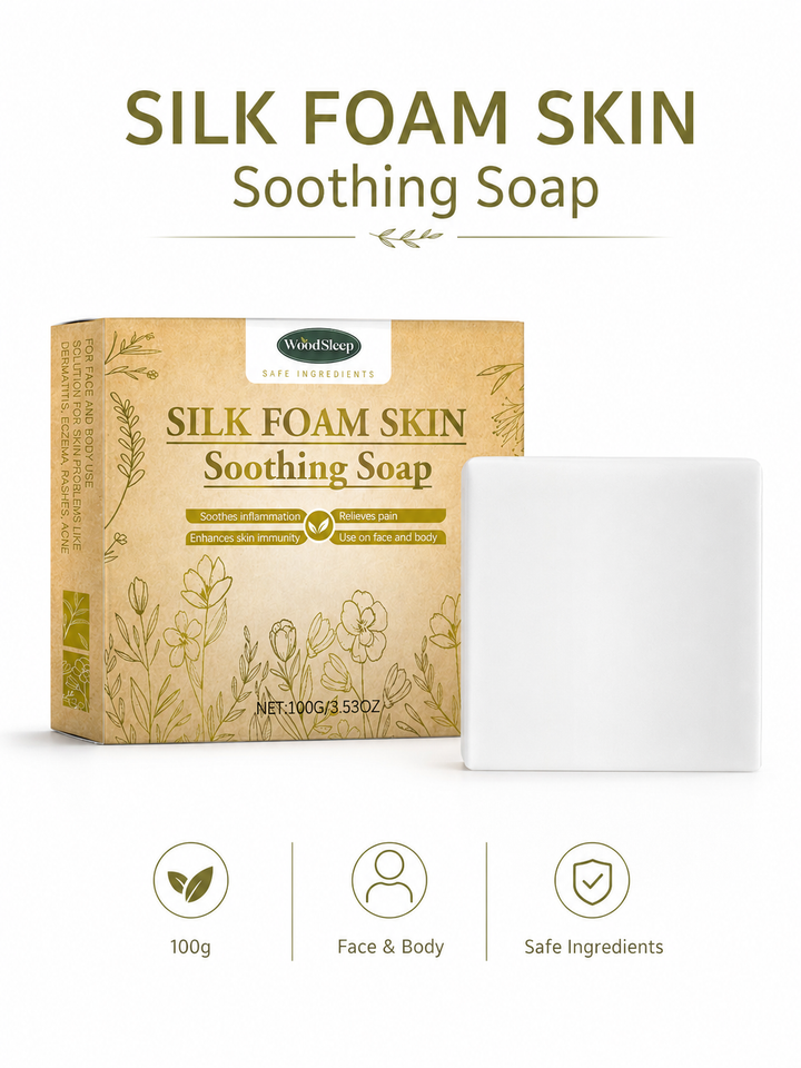 Moisturising Soap Bar for Sensitive Skin — Silk, Aloe & Oat