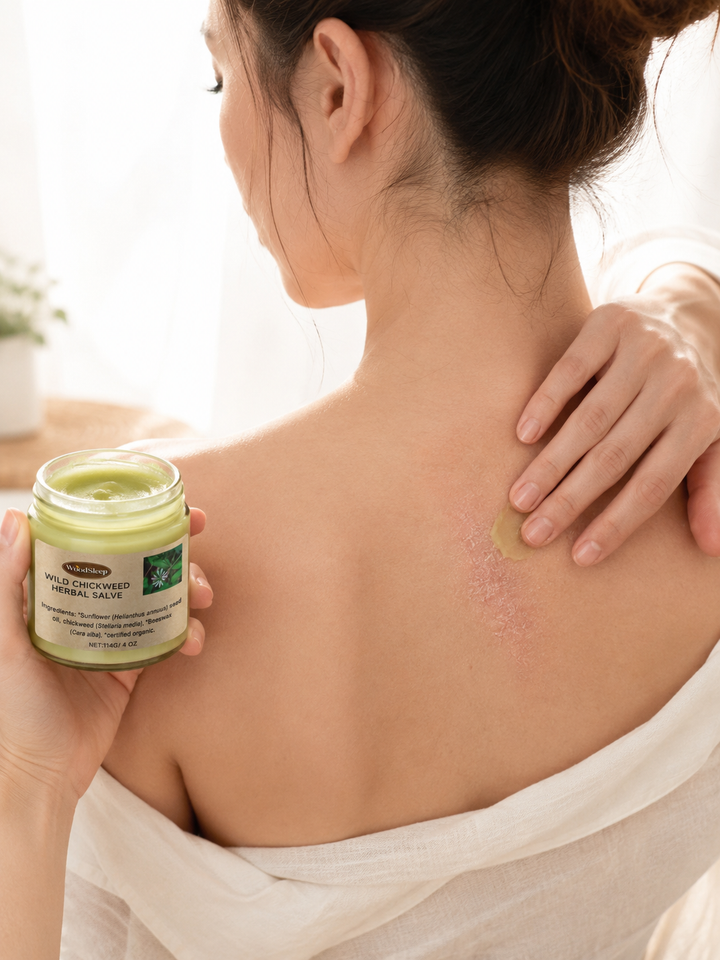 Wild Chickweed Herbal Salve — Organic Skin Relief Balm