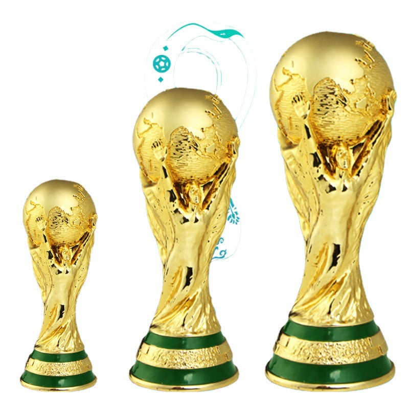 World Cup-Inspired Trophy Decor for Football Fans