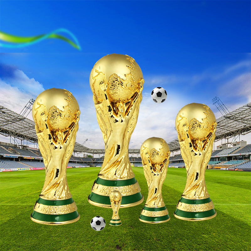 World Cup-Inspired Trophy Decor for Football Fans